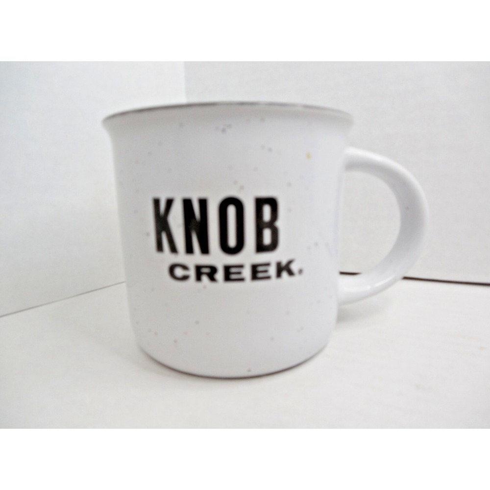 KNOB CREEK "A Whiskey Well Earned"  Speckled Ceramic Coffee Mug KY Bourbon 10 oz